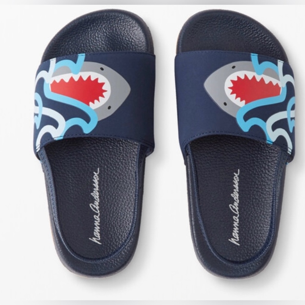Hanna Andersson Shark Slides - NWT - Size 13Y